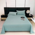 Waterproof Bed Flat Sheet ,Best Season Cotton Sheet-Long Staple Cotton Sheets Set, Soft Cotton Bed Sheets,Reusable Washable Mattress Protector Sheet, Furniture Cover for Bedding,Couch Green